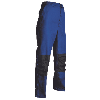 Pantalon de sécurité/travail LEON poches genouillère et fermeture glissière BLEU taille XL-Lire la description