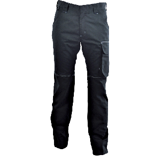 Pantalon de travail HUGO CANVAS 65% Polyester 35% coton NOIR taille 40-Lire la description