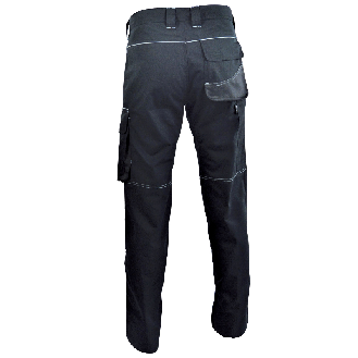Pantalon de travail HUGO CANVAS 65% Polyester 35% coton NOIR taille 40-Lire la description
