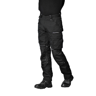 Pantalon de travail ERIGO CANVAS Poche cuisse avec double poche NOIR taille 56-Lire la description