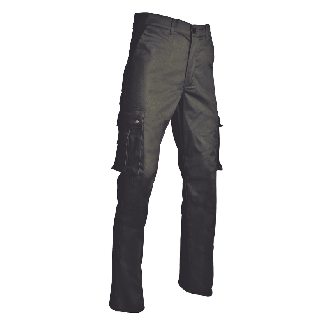 Pantalon de travail ERIC 2 poches combat à soufflet Braguette boutons VERT US T42-Lire la description