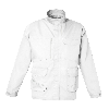 Veste de travail WORKWEAR JERRY, blouson de sécurité avec fermeture ZIP BLANC Taille XS