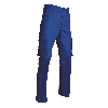 Pantalon de travail ERIC 2 poches combat à soufflet Braguette boutons BLEU BUGATTI T50