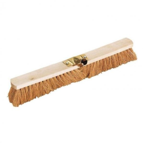 Balai coco 100 cm avec douille métal inclinée-Lire la description