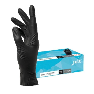 100 GANTS NITRILE NOIR NN POUDRES M-Lire la description