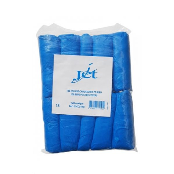 SACHET DE 100 SUR-CHAUSSURES BLEUES-Lire la description