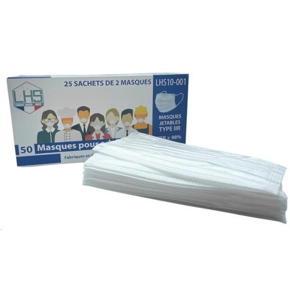 50 MASQUES JETABLES BLANCS-Leggi tutto