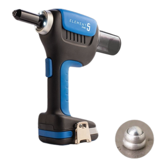 Riveteuse électrique Element 5 pour rivets aveugles Ø2.4 à Ø5.0 mm-Lire la description