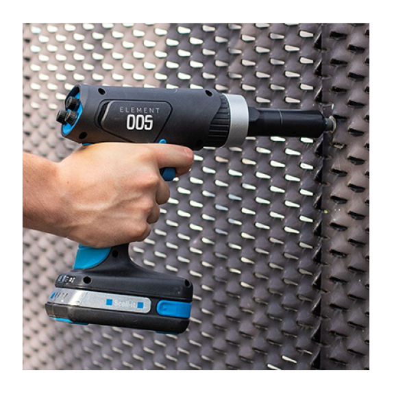 Riveteuse électrique Element 005 pour rivets aveugles Ø2.4 à Ø4.8 mm-Lire la description