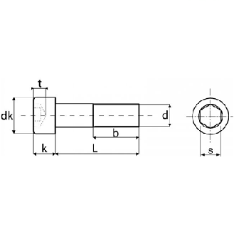 Vis CHC Acier Tête Cylindrique 6X16 8.8 DIN 912-Lire la description