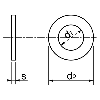 Rondelle Plate Acier 14x36 Large NFE 25513