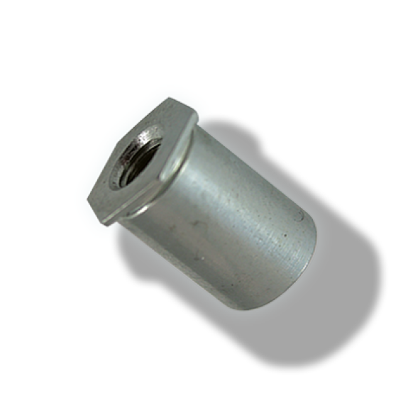 Colonnette a sertir Ouverte Inox M3X4 D5.4-Lire la description