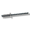 Rivet Aluminium Tige Acier Tête Plate 3.2X4