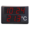 Afficheur horloge et température digits 100mm