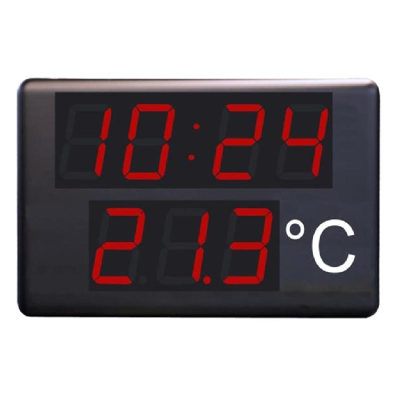 Afficheur horloge et température digits 100mm-Lire la description