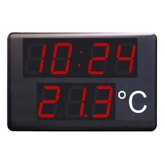Afficheur horloge et température digits 100mm-Lire la description