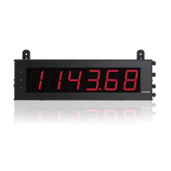 Grand afficheur éco compteur bi-direct, LED 101 mm, 6 chiffres prog. Grand afficheur éco compteur bi-direct, LED 101 mm, 6 chiffres prog.-Lire la description
