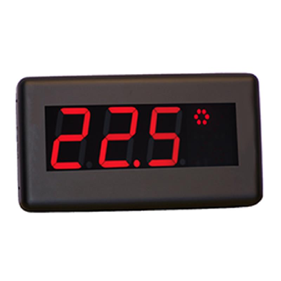 Afficheur numérique 3dgt 100mm Thermomètre Hygromètre+Sonde 1 face IP41 Afficheur numérique 3dgt 100mm Thermomètre Hygromètre+Sonde 1 face IP41-Lire la description