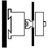 Interrupteur général P5 160 A Encastrement tripolaire