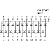 Module à diodes, 10 paires de diodes pour test-lampes, anode commune