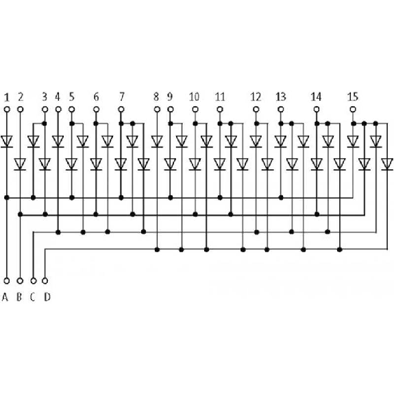 Module à diodes, pour la transformation de nombres décimaux en binaire - 67079 | MKS/BCD-1300-Lire la description