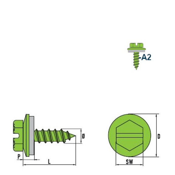 DIN 7976 - ISO 1479 Sechskant-Blechschrauben A2 C R12 4,8x25 mm - 250 Stück DIN 7976 - ISO 1479 Sechskant-Blechschrauben A2 C R12 4,8x25 mm - 250 Stück-Beschreibung lesen