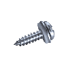 Vis à Tôle-Tête Cylindrique Bombée SQ Square-Drive A2 C R12 4,8x25 mm avec SQ Embout 50mm - 250 pièces