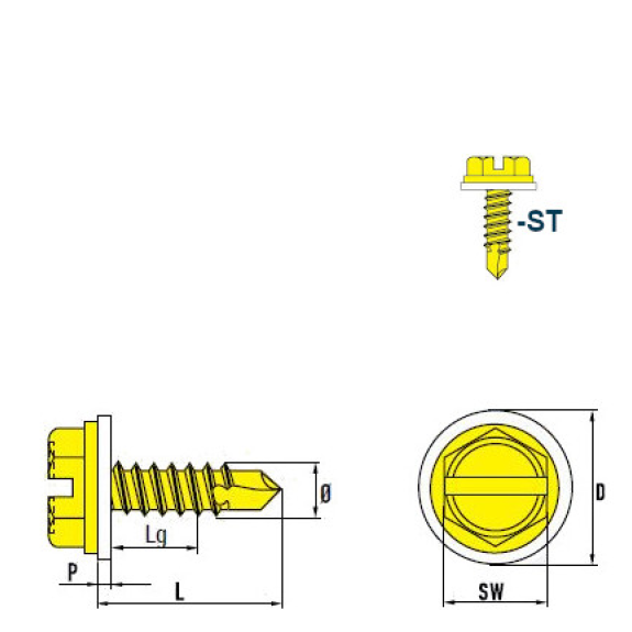 DIN 7504 L Sechskant-Bohrschrauben mit LS VERZ PA 4,2x16 mm - 500 Stück DIN 7504 L Sechskant-Bohrschrauben mit LS VERZ PA 4,2x16 mm - 500 Stück-Beschreibung lesen