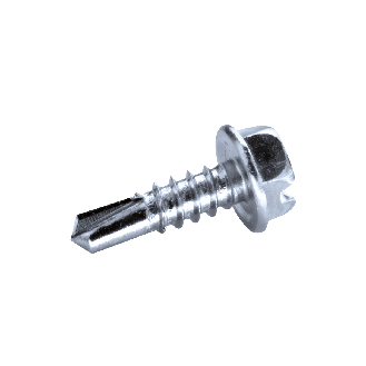 DIN 7504 L Vis Autoforeuse-Tête Hexagonale Avec Fente Acier zingué 3,5x9,5 mm - 1000 pièces-Lire la description