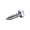 DIN 7976 - ISO 1479 Vis à Tôle-Tête Hexagonale A2 C 4,2x25 mm - 500 pièces