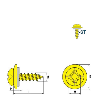DIN 7981 - ISO 7049 Linsenkopf-Blechschrauben VERZ C S12 4,2x16 mm - 500 Stück-Beschreibung lesen