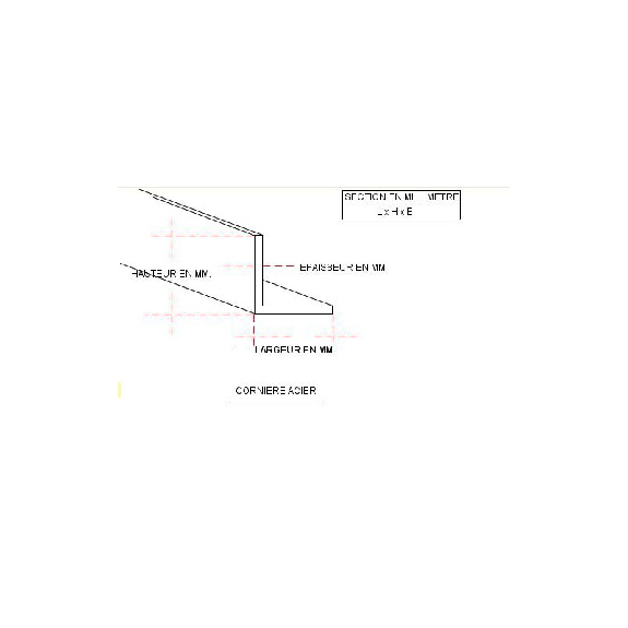 CORNIERE INEGALE 30x20x3 ACIER 2 M-Lire la description