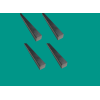 LOT 4 CARRES PLEIN 8x8 MM ACIER 1 M