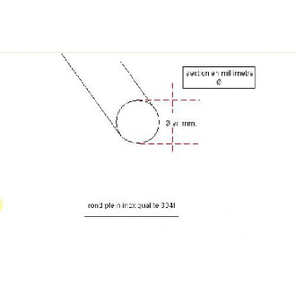 LOT 2 RONDS PLEIN Ø 10 MM ACIER 1 M-Lire la description