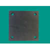 PLATINE ACIER CARREE 250x250x10 PERCEE