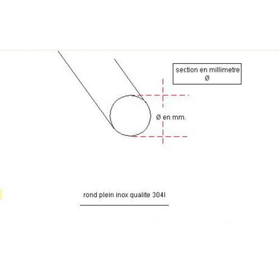 LOT 2 RONDS PLEIN Ø 6 MM ACIER 2 M-Lire la description