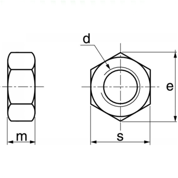 Ecrou Hexagonal Acier Zn M4 934 DIN 934-Lire la description