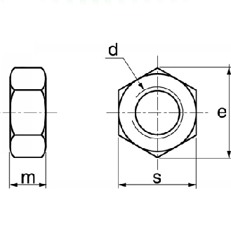 Ecrou à Embase Crantée Acier Zn M10 DIN 6923-Lire la description