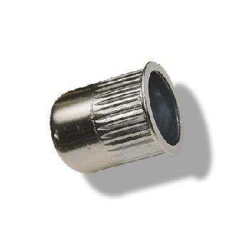 Ecrou a sertir Borgne Cranté Acier M6 L (2.5-5.5)-Lire la description