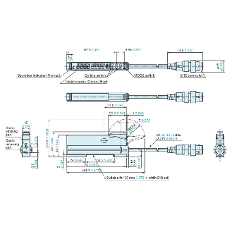 Ampli. fibre IO-Link LR double affichage LO/DO 12-24Vdc, M12 4P+C0.3m-Lire la description