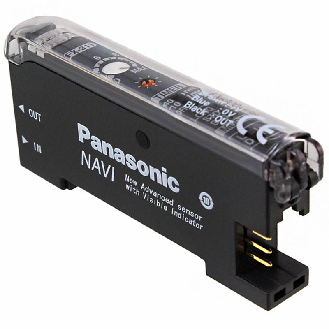 Ampli. fibre NPN Pot. Led rouge LO/DO, connecteur CN-73/71-Lire la description