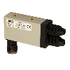 Ampli. fibre PNP Pot. Led rouge LO/DO Radial 10-30Vdc, M12 4P