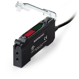 Ampli. fibre PNP Afficheur Led rouge LO/DO, M08 4P-Lire la description