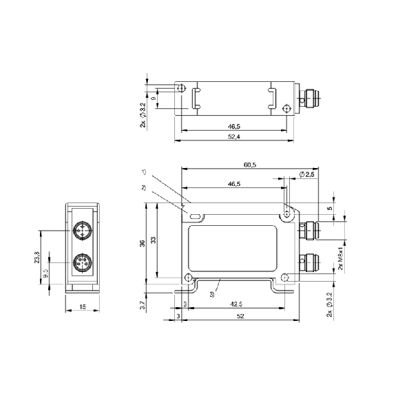 Amplificateur de signal PNP/NPN (NO/NF) / M08 4P-Lire la description