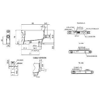 Ampli. fibre PNP Teach Led rouge LO/DO, M08 4P-Lire la description
