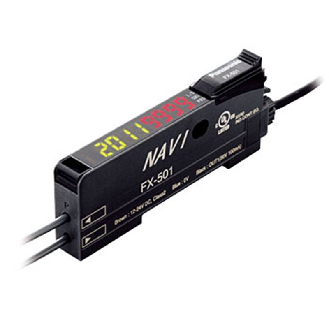 Ampli. fibre NPN Afficheur Teach Led rouge LO/DO, connect. CN-73-Lire la description