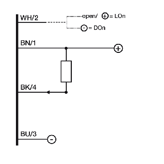 Ampli. fibre NPN Pot. LR LO/DO Radial 10-30Vdc, câble 2m-Lire la description