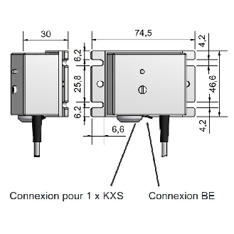 Ampli. capacitif PNP NO+NF 18-36 Vdc pour D= 5...12 (18) mm-Lire la description