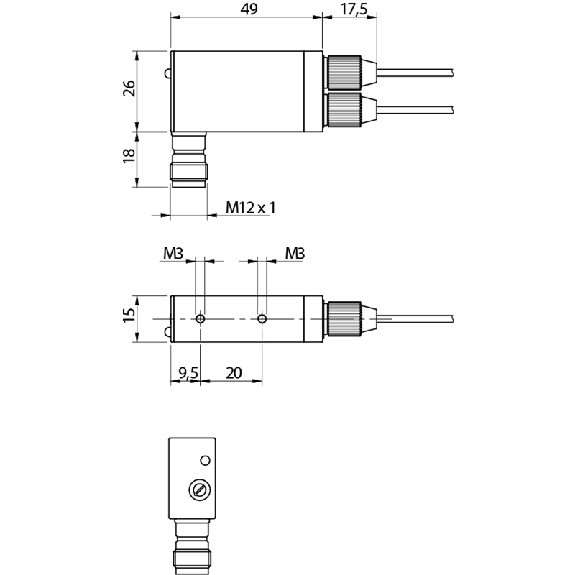 Amplificateur fibre optique NPN 10-30Vdc-Lire la description