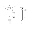 Ampli. fibre NPN Teach Led rouge LO/DO 10-30Vdc, câble 2m